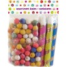 100 Boules Dancing Cotillon Multicolore et 5 Sarbacanes