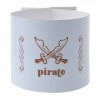 Ronds de serviette Pirate Bleu ciel les 6