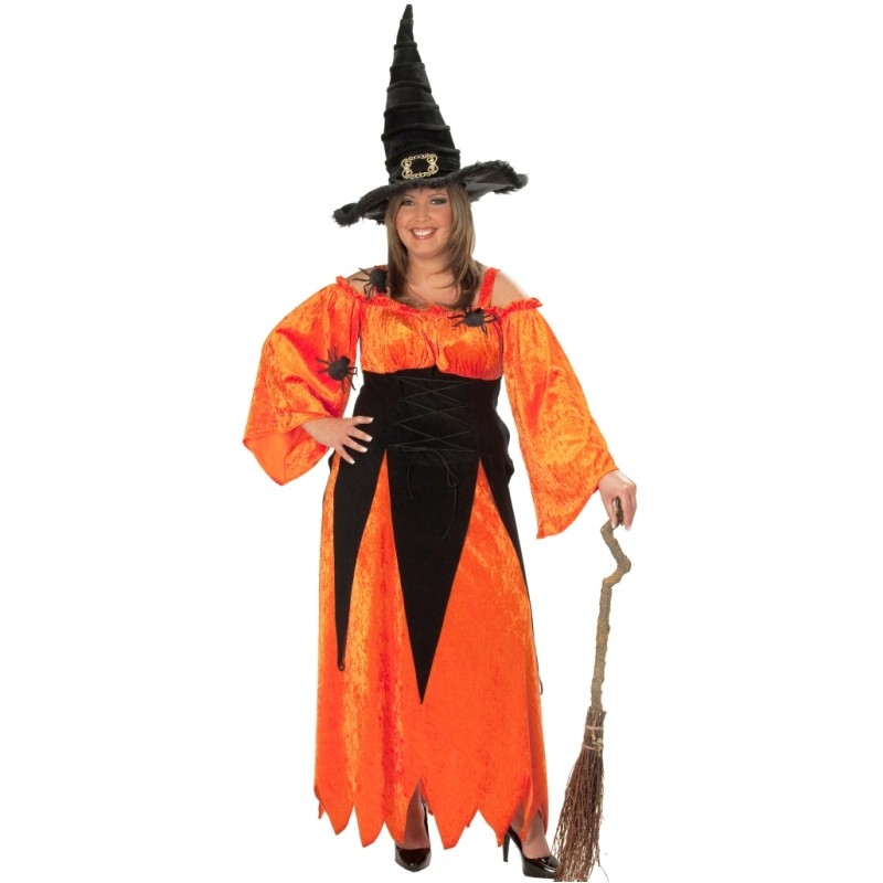 Déguisement sorcière noire et argent - Halloween - Magie du déguisement - Grande  taille