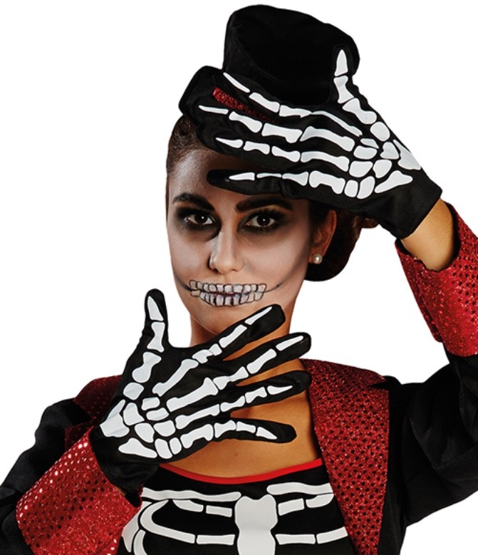 Gants Squelette Adulte Halloween Gant Accessoires D Guisements