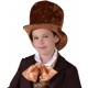 Chapeau haut de forme marron enfant luxe