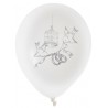 Ballons mariage cage et oiseaux 23 cm les 8