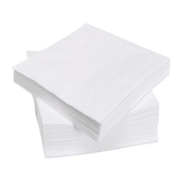 Serviette papier blanc 1er prix les 100 : Serviettes de table blanches