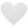 Confettis coeur en tissu non tissé 4 cm les 100 - coloris au choix