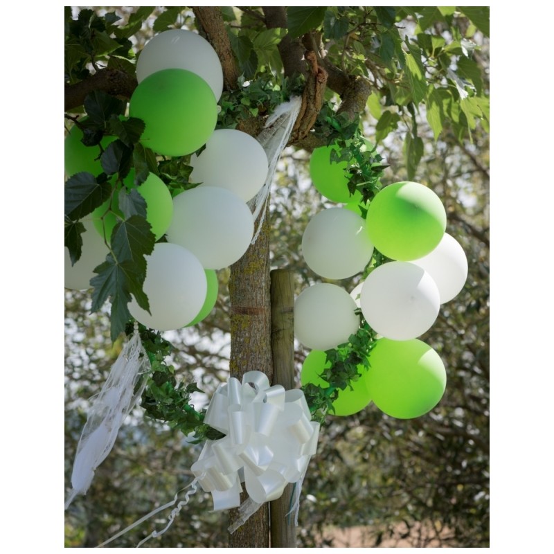 Ballons en latex vert 23 cm x8 : Ballon vert anis Ballons de baudruche