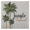 Serviettes de table Jungle Tropical papier les 20