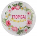 Assiettes carton Tropical Paradise 22.5 cm les 10